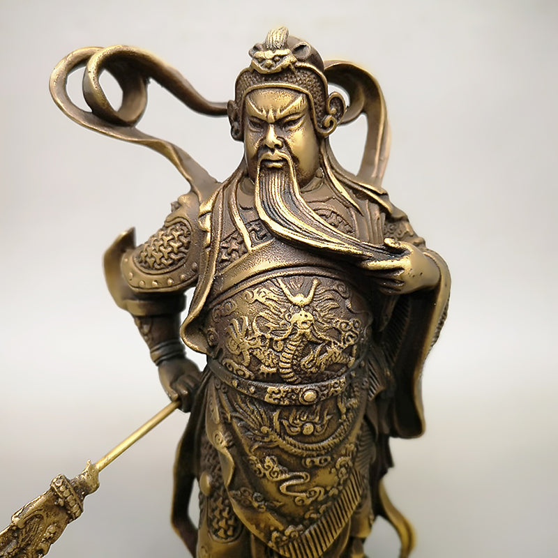 Pure Copper Sword Loyal Guan Gong Ornaments
