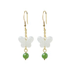Women's Fashion Butterfly Hetian Jade Earrings