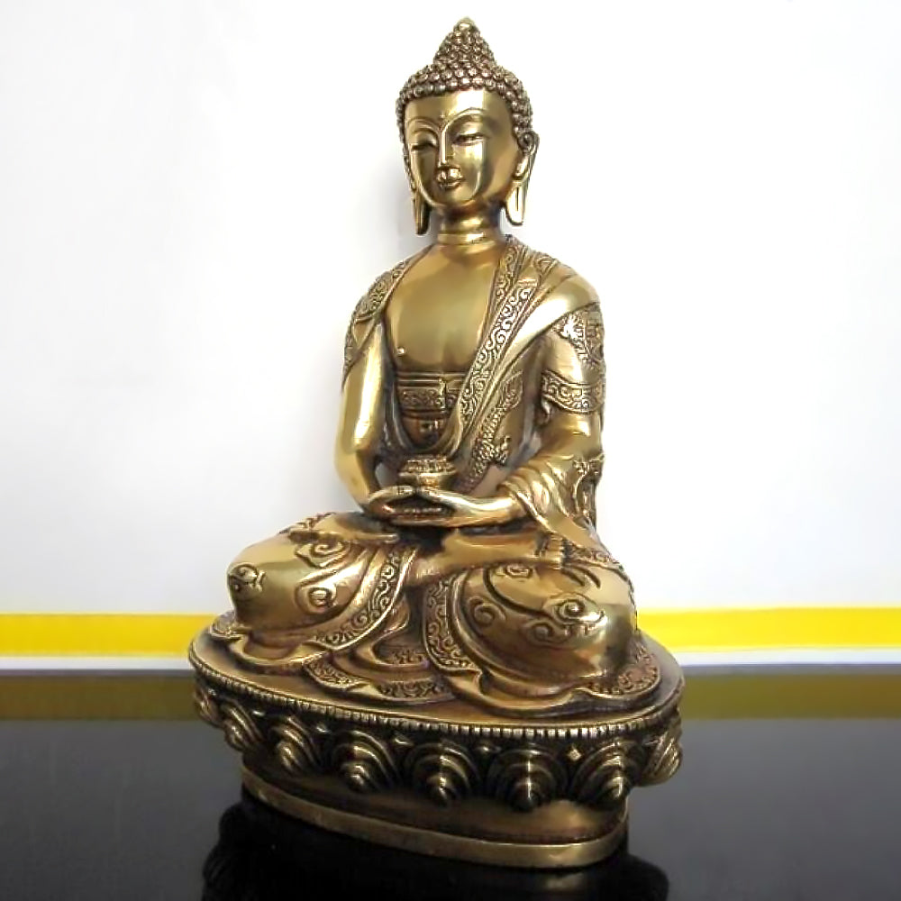 Pure Copper Amitabha Buddha Statue Ornaments