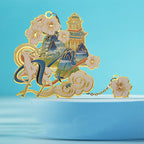 China Chic Scenic Spot Gods Beasts Dunhuang Metal Bookmarks-12