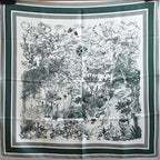 Mumi Silk Twill Large Square Scarf Silk Scarf