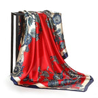 Large Square Scarf Simulation Silk Scarf Shawl All-match Scarf