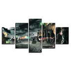 Custom Quadruple Canvas Frameless Painting