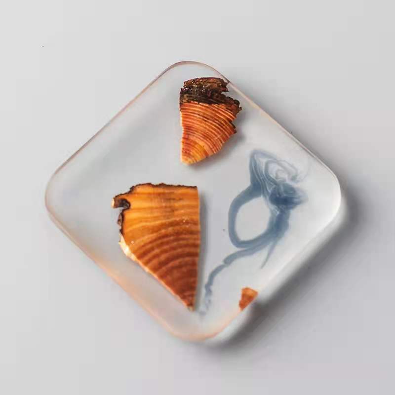 Resin Pine Ink Coasters Tea Utensils Household