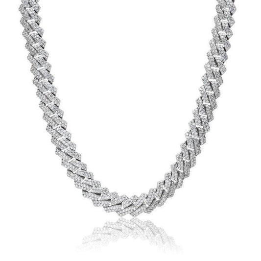 10mm Iced Out Diamond Prong Link Cuban NecklaceBest Seller Attention!
Bling Proud luxurious Iced Out Diamond Prong Link Cuban Choker features an impeccable quality. VVS simulated diamonds that shine from all anglnecklacenecklacedopeplusDOPEPLUS.COM