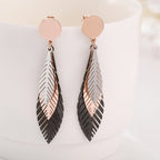 Three-leaf earrings