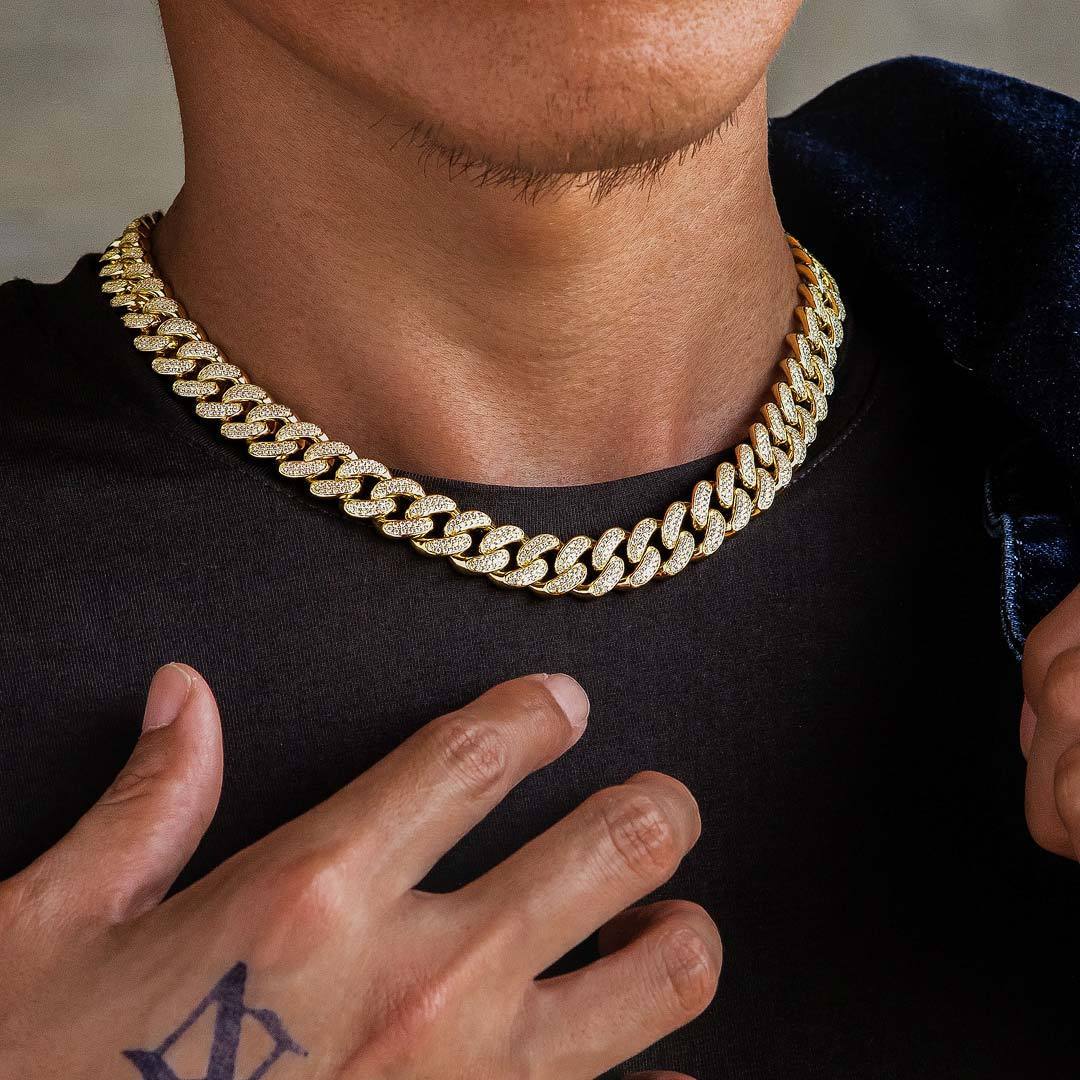 12mm 2 Rows Iced Out Diamond Cuban Link Chain in 14K Gold
Everlasting Shine: Every stone is hand-selected 5A quality, totally clean and transparent.
No Color Fading: 0.3μm real 14K gold plating for 5 times, so it won't turNecklacesNecklacesdopeplusDOPEPLUS.COM