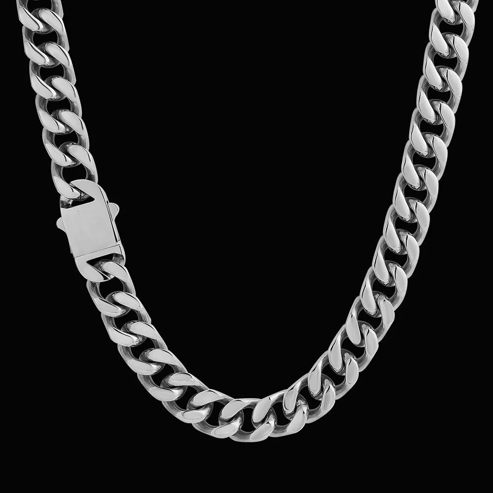 12mm Curb Cuban Link Chain in Silver White Gold
Meet Bling Proud's Hot Sale Gold Cuban Link Collection - The Stormtrooper Ⅲ
The unique style and classic silver white gold color making this cuban link chain secondnecklacenecklacedopeplusDOPEPLUS.COM