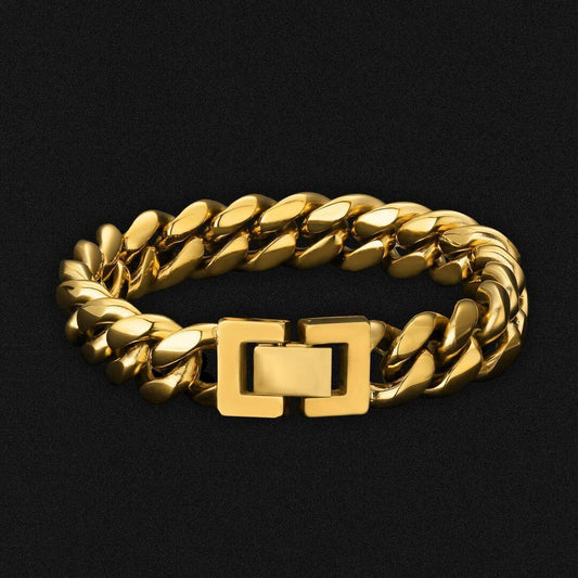 12mm Miami Cuban Link Bracelet 18K Gold Plated
Never fading
Nickel-free
Durable and anti-tarnish
Excellent touch feeling
No allergies
No deformation
Everlasting Shine


Details 



Material
Stainless Steel PlateBraceletBraceletdopeplusDOPEPLUS.COM