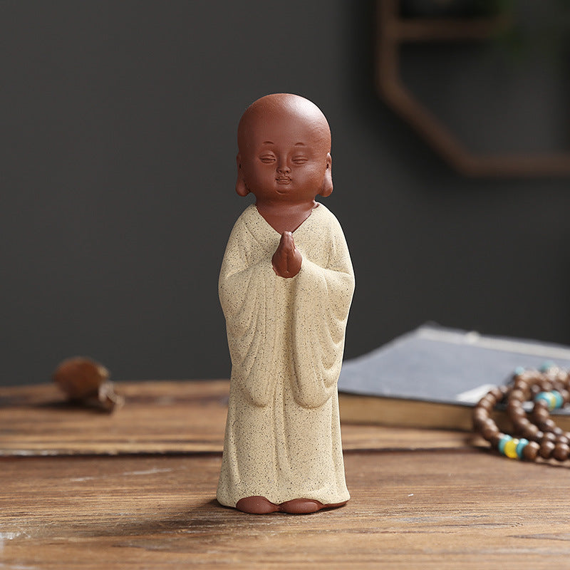 Zen Little Monk Yixing Ware Tea Pet Office Decoration