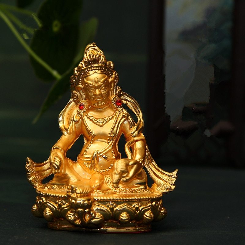 Golden Buddha Statue Ornaments The Yellow God of Wealth