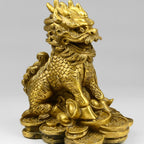 Feng Shui Kirin Bronze Sculpture Home Furnishings Ornaments