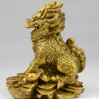 Feng Shui Kirin Bronze Sculpture Home Furnishings Ornaments