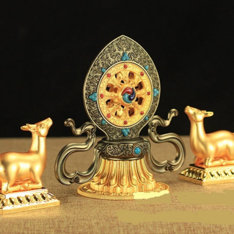 Tibetan Buddhism Tantric Instrument Wheel Wang Qizhen