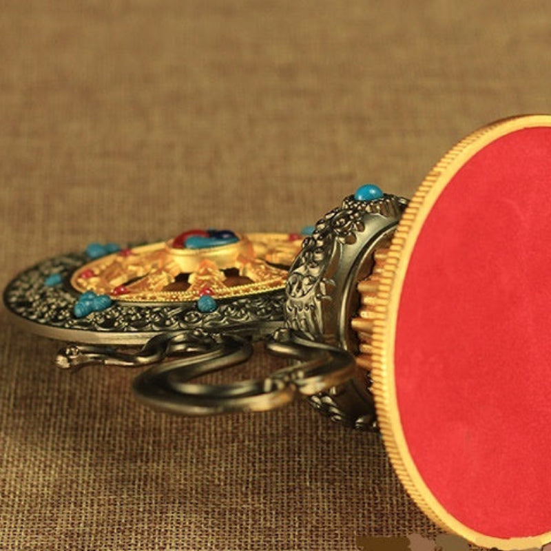 Tibetan Buddhism Tantric Instrument Wheel Wang Qizhen