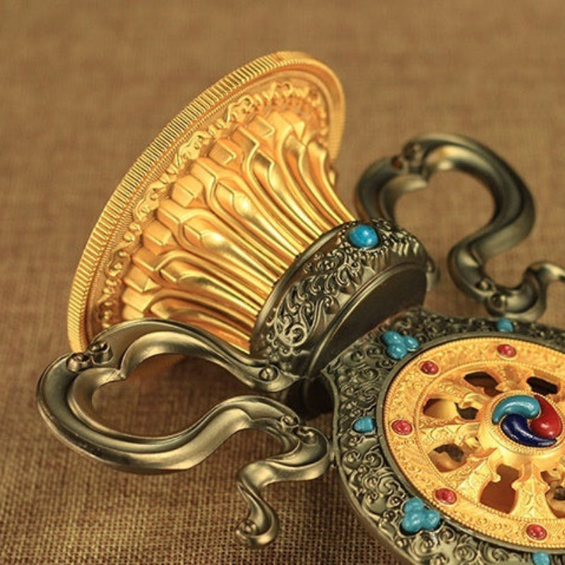 Tibetan Buddhism Tantric Instrument Wheel Wang Qizhen
