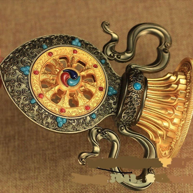 Tibetan Buddhism Tantric Instrument Wheel Wang Qizhen