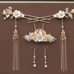 Hanfu hairpin with tassel in silver traditional design