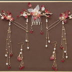 Hanfu hairpin with tassel in silver traditional design
