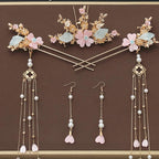 Hanfu hairpin with tassel in silver traditional design