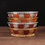 Tibetan Buddhist Fruit Plate for Buddha Stainless Steel Lining