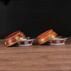 Tibetan Buddhist Fruit Plate for Buddha Stainless Steel Lining