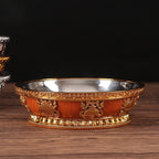 Tibetan Buddhist Fruit Plate for Buddha Stainless Steel Lining