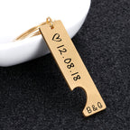 Customized Couples Keychain Boyfriend Girlfriend Anniversary Valentine's Day Gifts