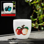 White Porcelain Color-changing Tea Cup Master Cup Lychee Ceramic Cup