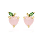 Lovely Tropical Fruit Earrings Female Diamond Earrings
