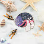 Hermit Crab Metal Badge Brooch