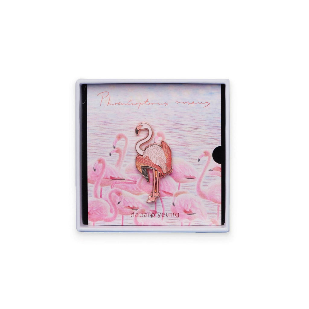 Flamingo Creative Original Brooch Luminous Badge