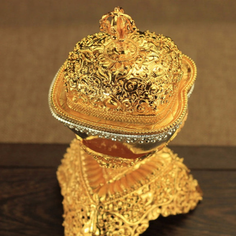Nepal Tibetan Buddhism Supplies Tantric Patriarchal Instrument Toba Ornaments Initiation Offering Wine Cup Large