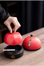 Official Hat Ashtray Creative Home Office Personality Trend Living Room Chinese Anti-Fly Ash Dust-Proof Ceramics