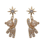 Five-pointed Star Cute Bear Earrings Earrings Women