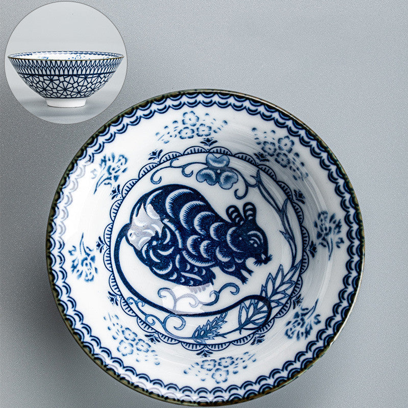 Pu Er Teacup Blue And White Porcelain Teacup