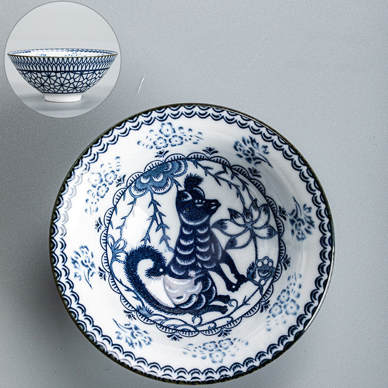 Pu Er Teacup Blue And White Porcelain Teacup