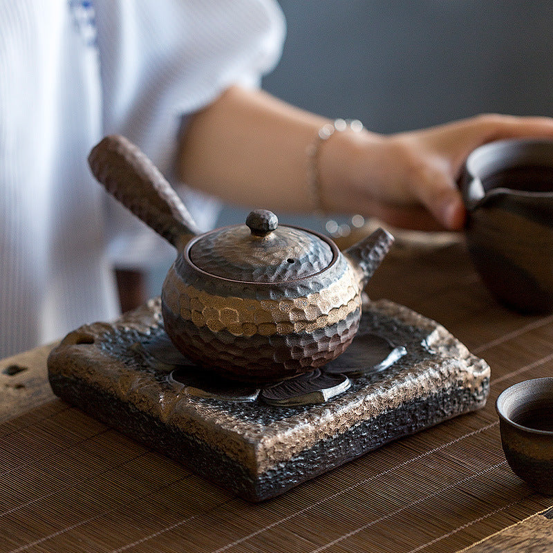 Ceramic Teapot Stoneware Kiln Change Pot Hand-held Single Teapot