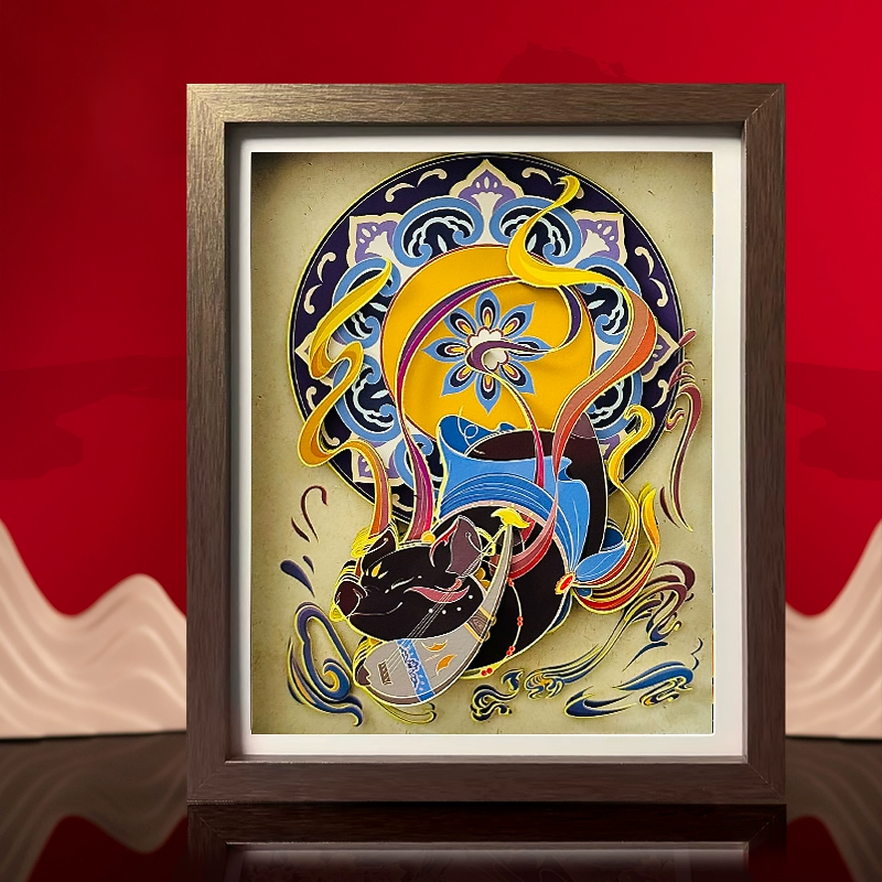 Chinese Zodiac Dunhuang Paper-Cut Ornament Personalized Art Gift-16
