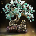 Natural Dongling Green Crystal Fortune Tree Ornament