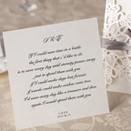 Personalized Custom Ivory White Invitation