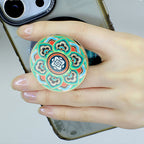 Dunhuang Lotus Collapsible Phone Holder Grip-1
