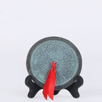 Antique Bagua brass mirror with flat Tai design