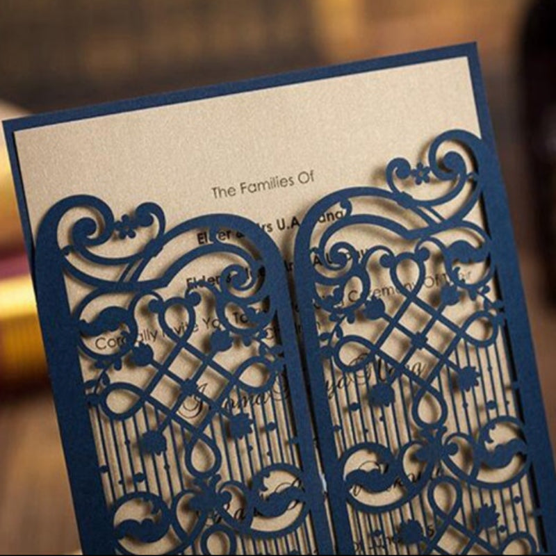 Personalized Black Simple Custom Invitation