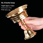 Pure Copper Oil Lamp Holder for Buddha
