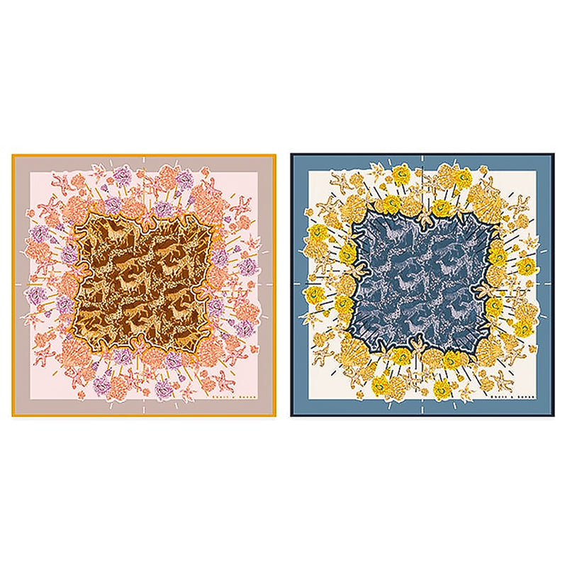 Silk scarf female square