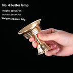 Pure Copper Oil Lamp Holder for Buddha