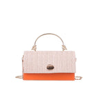 Straw Woven Bag Cover Single-shoulder Women's Foreign Style Cross-body