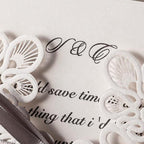 Personalized Custom Ivory White Invitation