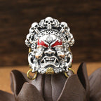 Yellow God of Wealth Index Finger Opening Ring